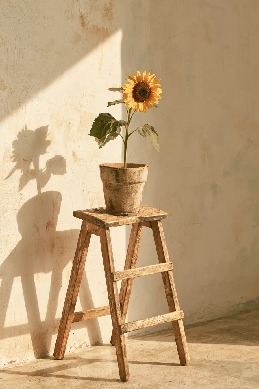 Ladder rising step by step like scheduled payments toward a goal